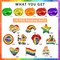 50 PCS Pride Rainbow Hanging Swirl LGBT Rainbow Pride Hanging Foil Swirls Pride Month Hanging Banner Ornaments Love is Love Gay Lesbian Pride Decorations Hanging Swirls for Pride Party Favor